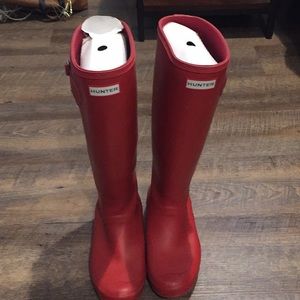 Red Hunter Boots- Like Brand New!!